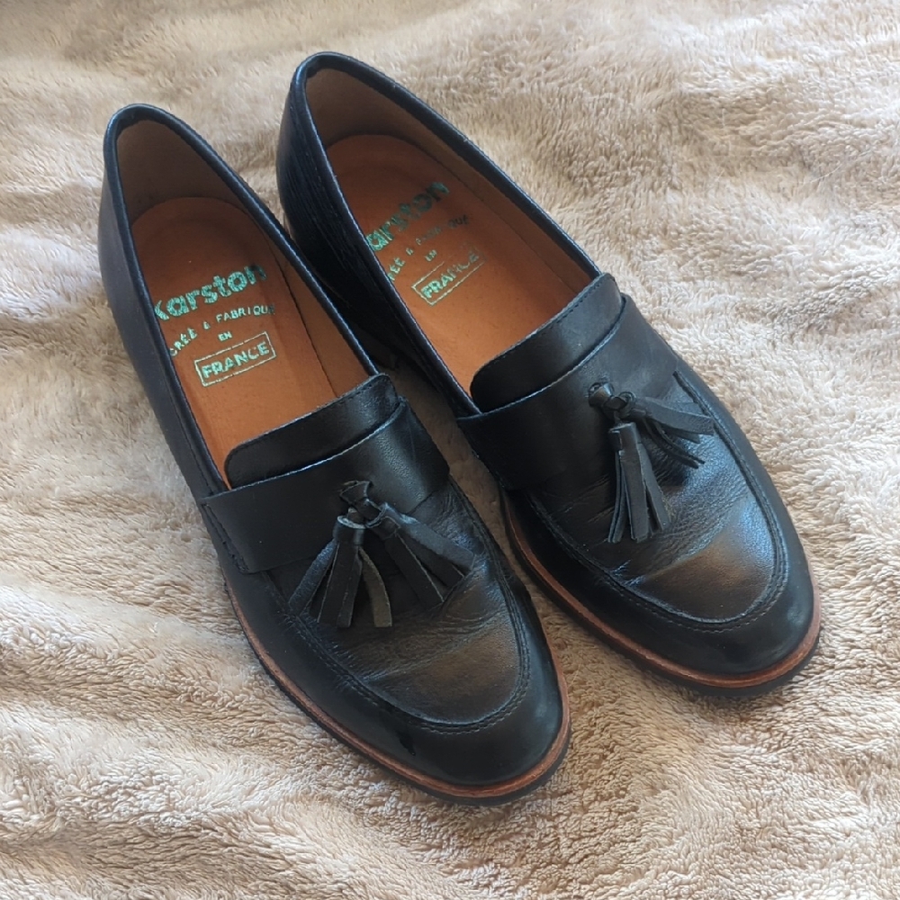 Black Leather Loafers